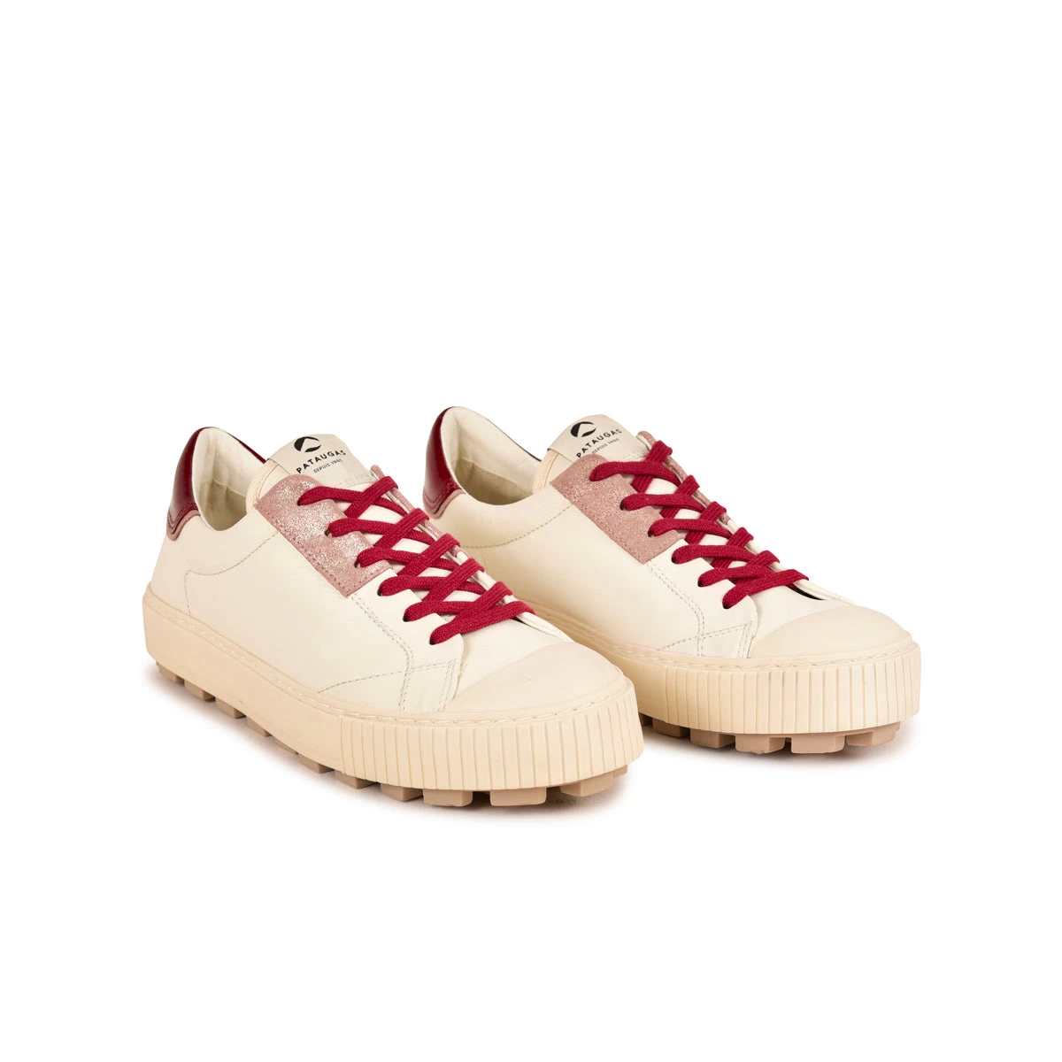 Pataugas ARAN/MIX F4H OFFWHITE/BORDEAUX – Image 5